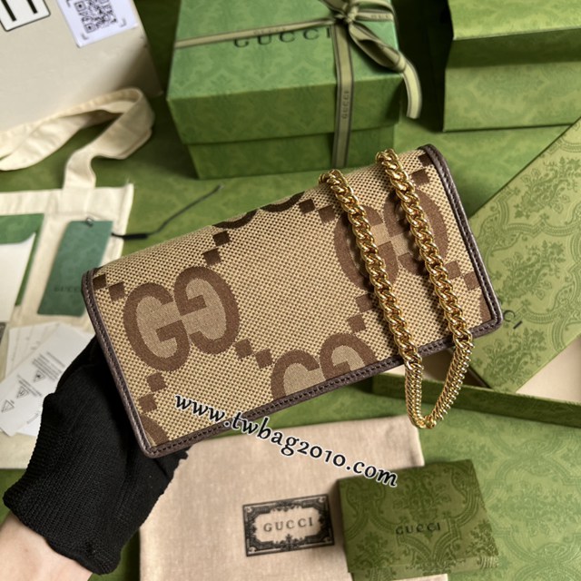 gucci專櫃新款棕色大G帆布肩背包 古馳馬銜扣1955系列手袋 jcp1739